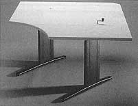 Organic Single Surface Curved Mini Corner Table