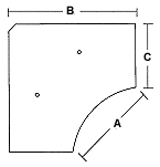 Organic Single Surface Curved Corner Table Description